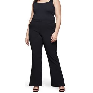 NWT Good American dress pants - flare with side slit